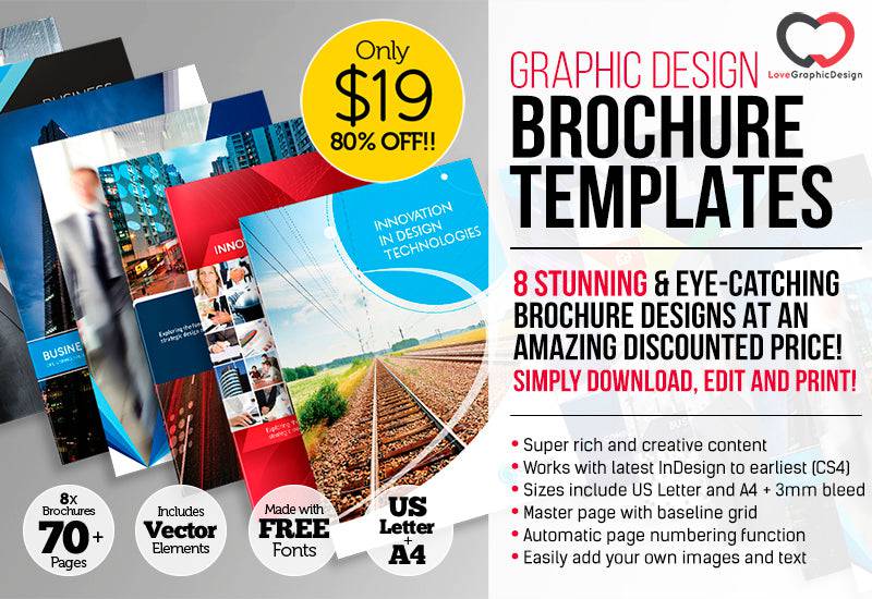 8 Print-Ready Bi-Fold & Tri-Fold Brochure Templates | Artixty