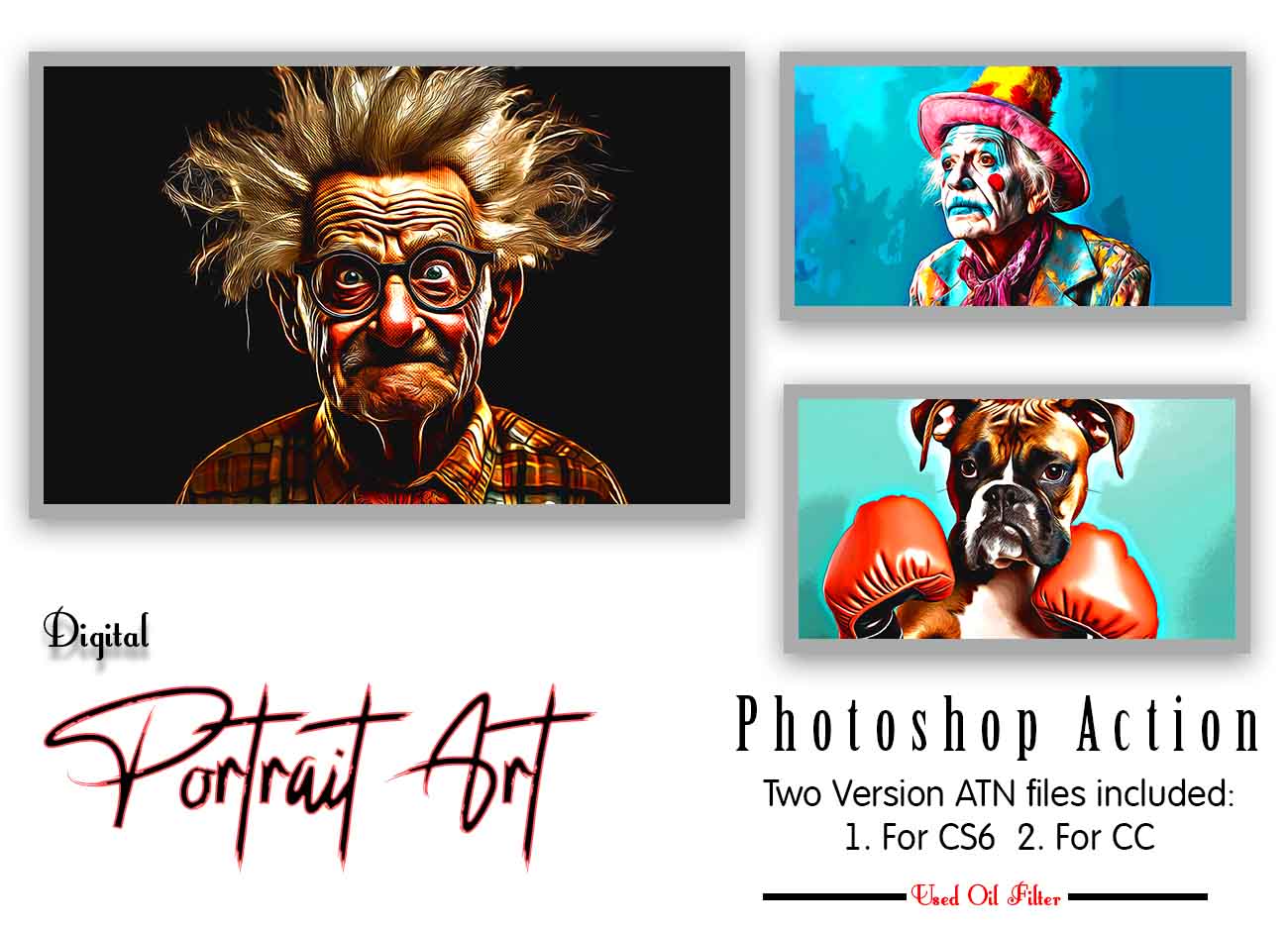 12-in-1 Energetic Effect Photoshop Action Bundle