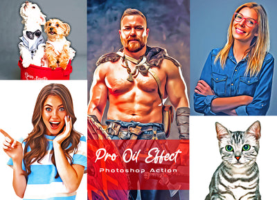 30-In-1 Oil Photoshop Actions Bundle - Artixty