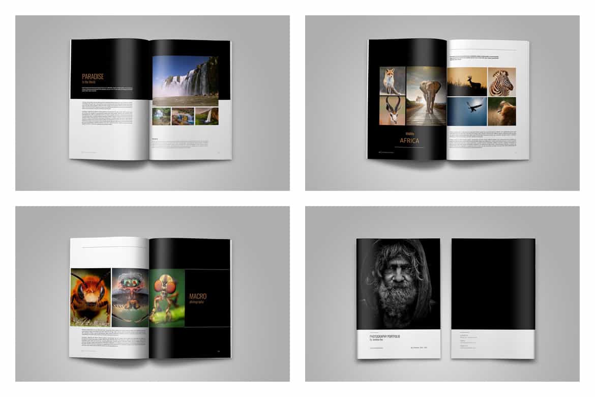 Photography Portfolio Template Bundle - Artixty