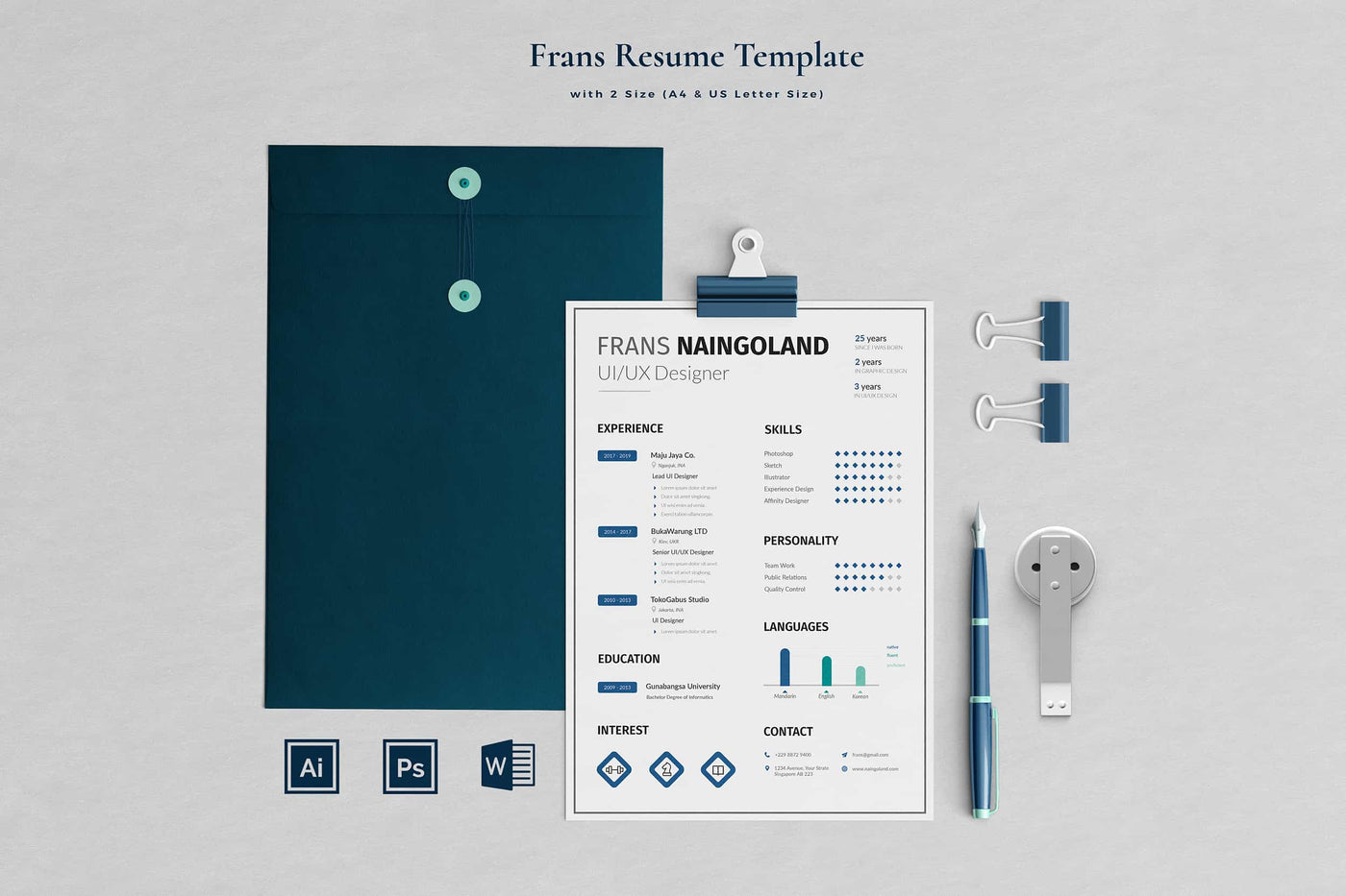 The Executive Resume Template Bundle - 19 Templates - Artixty