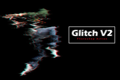 6-In-1 Glitch Photoshop Actions Bundle - Artixty