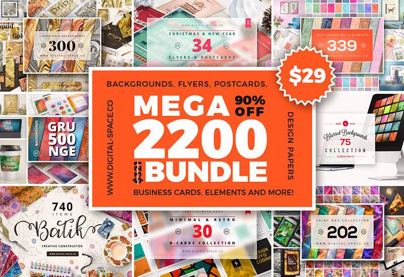 The Mega Bundle Of 2200 Graphics Templates | Artixty