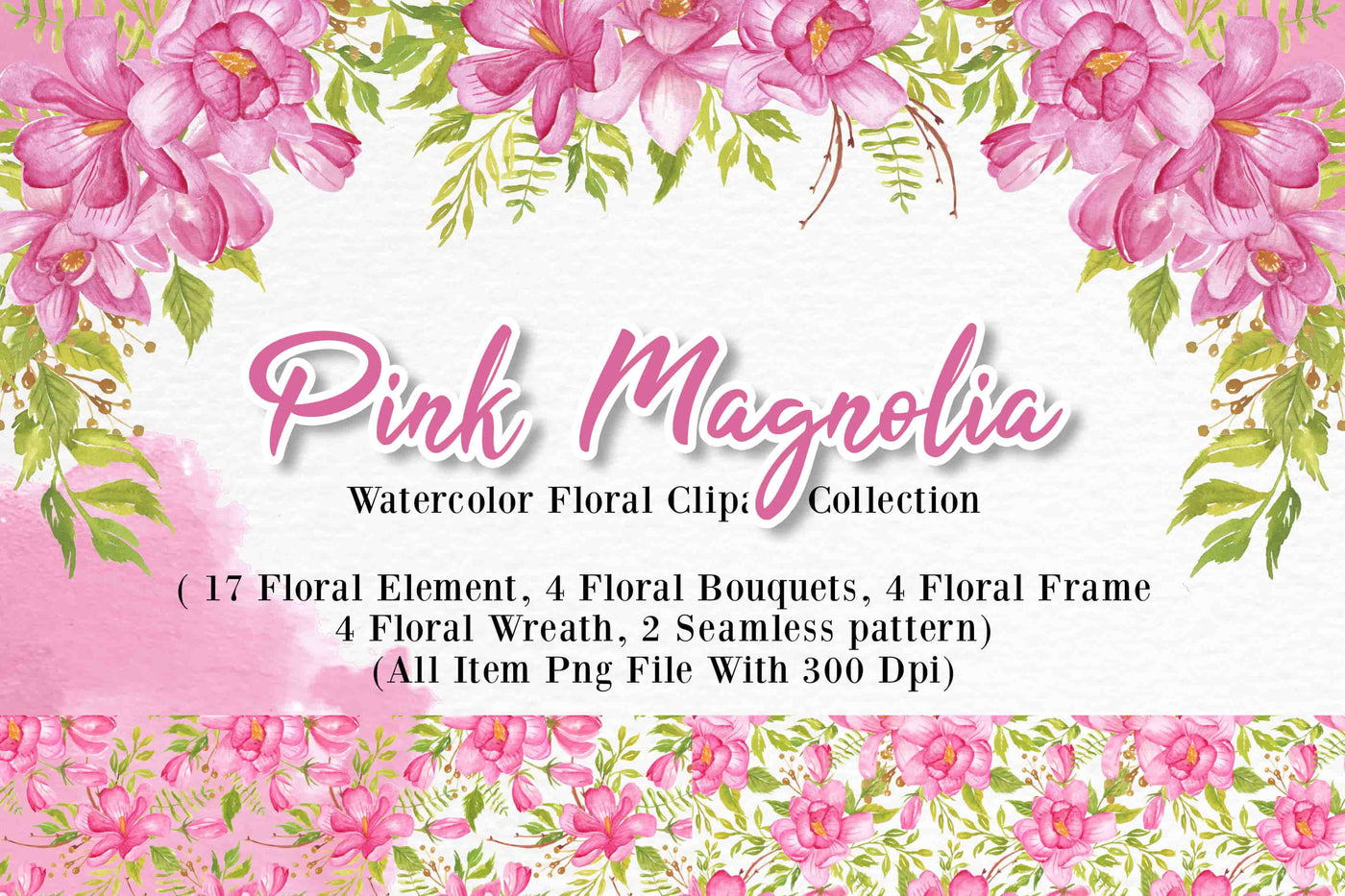 300+ Watercolor Flower Clip Art Bundle Vol. 1 - Artixty