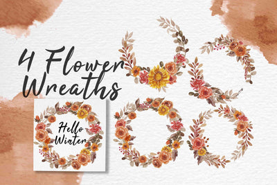 300+ Watercolor Flower Clip Art Bundle Vol. 1 - Artixty