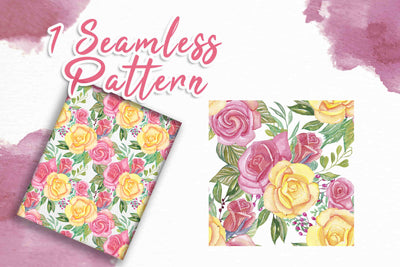 300+ Watercolor Flower Clip Art Bundle Vol. 1 - Artixty