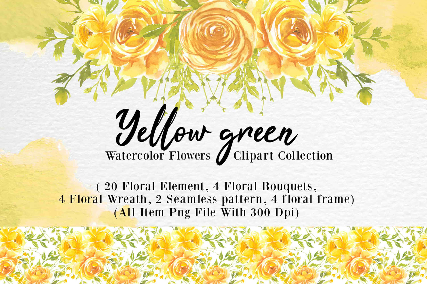 300+ Watercolor Flower Clip Art Bundle Vol. 1 - Artixty