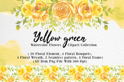 300+ Watercolor Flower Clip Art Bundle Vol. 1 - Artixty