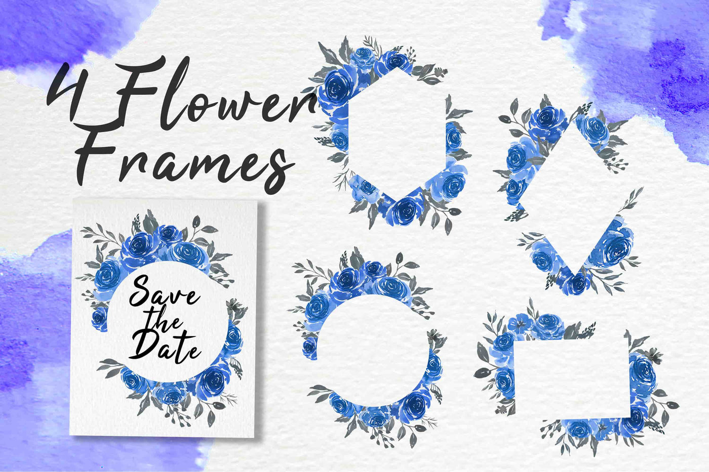 300+ Watercolor Flower Clip Art Bundle Vol. 1 - Artixty