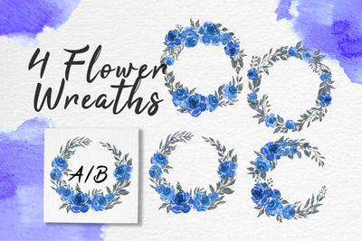 300+ Watercolor Flower Clip Art Bundle Vol. 1 - Artixty