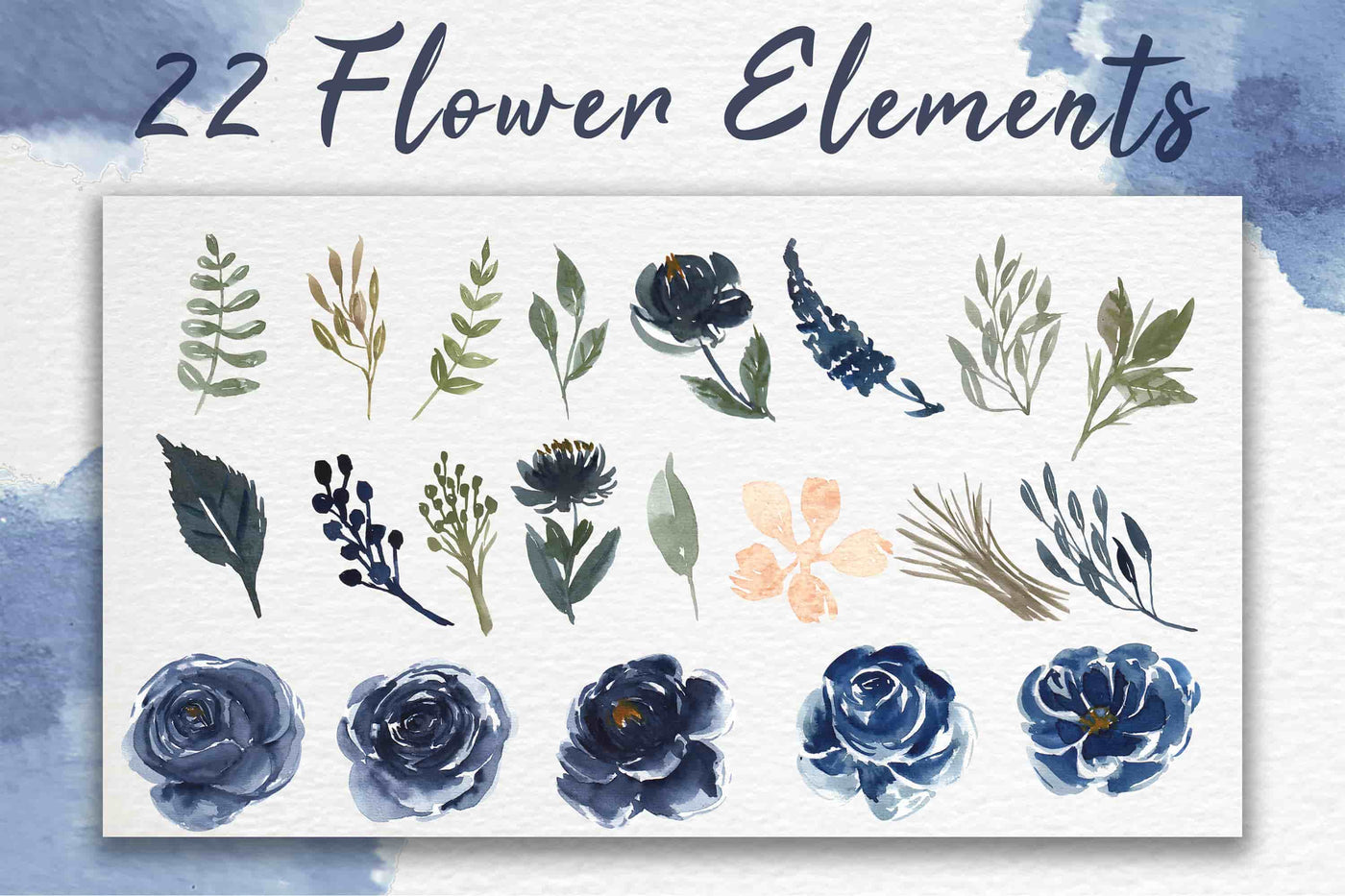 300+ Watercolor Flower Clip Art Bundle Vol. 1 - Artixty