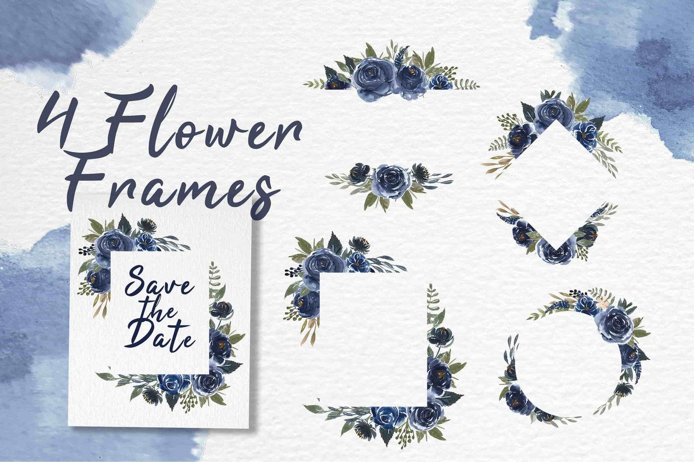 300+ Watercolor Flower Clip Art Bundle Vol. 1 - Artixty