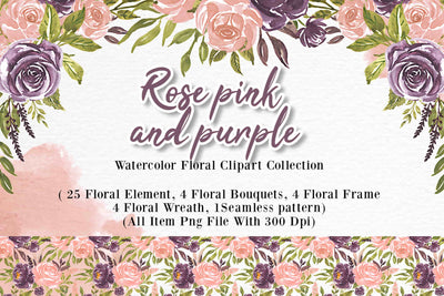 300+ Watercolor Flower Clip Art Bundle Vol. 1 - Artixty