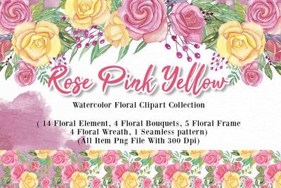 300+ Watercolor Flower Clip Art Bundle Vol. 1 - Artixty