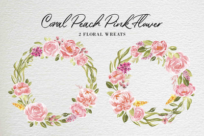 300+ Watercolor Flower Clip Art Bundle Vol. 1 - Artixty