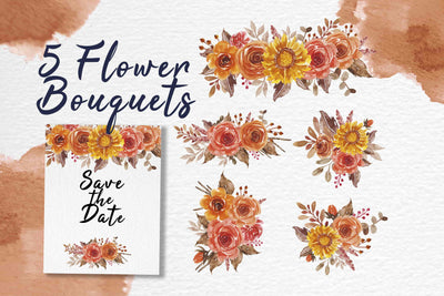 300+ Watercolor Flower Clip Art Bundle Vol. 1 - Artixty