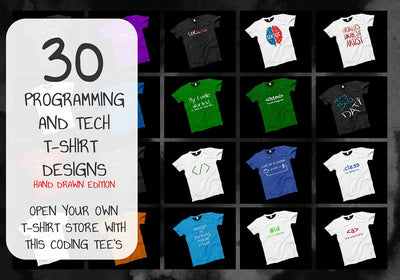 264 Hand Drawn T-shirt Designs Mega Bundle - Artixty