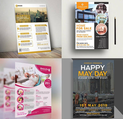 120+ Vibrant Flyer Templates Bundle - Artixty