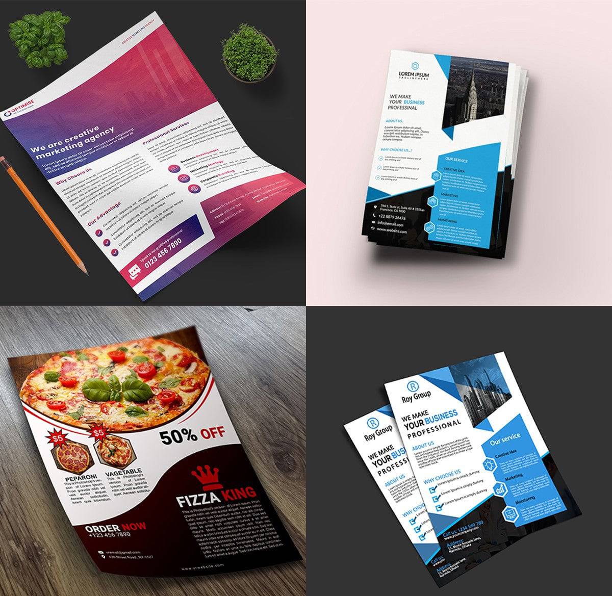 120+ Vibrant Flyer Templates Bundle - Artixty