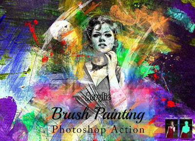 12 Artistry Painting Photoshop Actions Bundle - Artixty