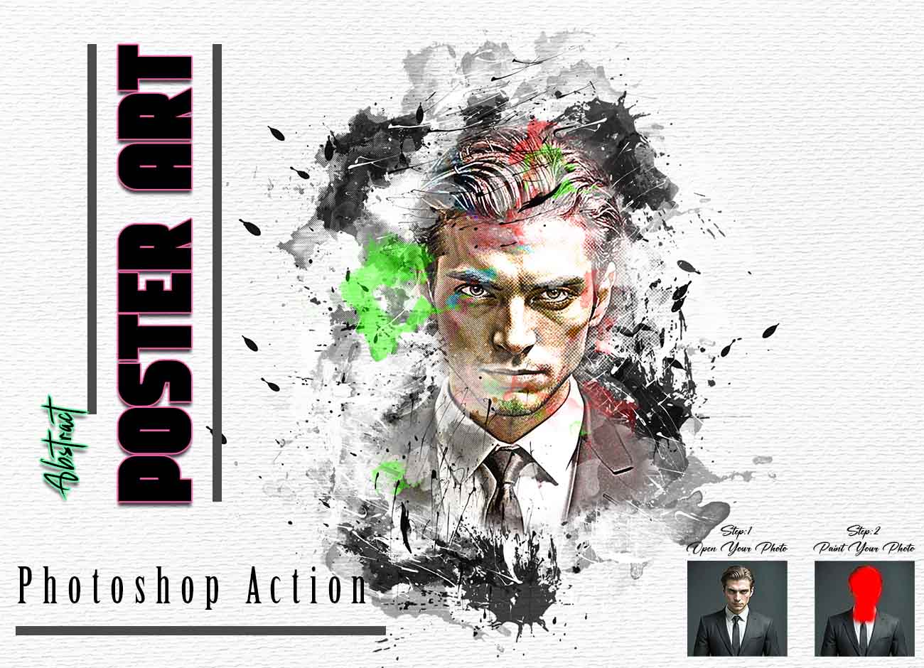 13 in 1 Solid Effect Photoshop Actions Bundle