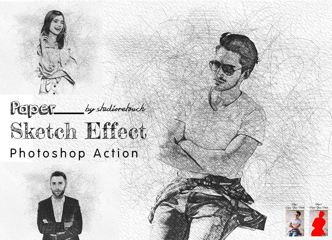 12-in-1 Energetic Effect Photoshop Action Bundle