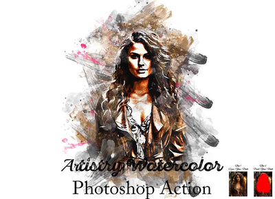 12 Artistry Painting Photoshop Actions Bundle - Artixty