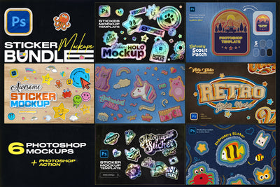 The Sticker Mockups Bundle