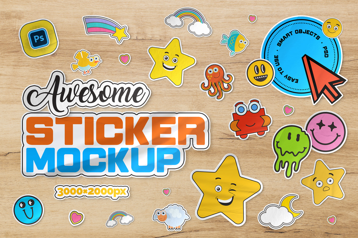 The Sticker Mockups Bundle