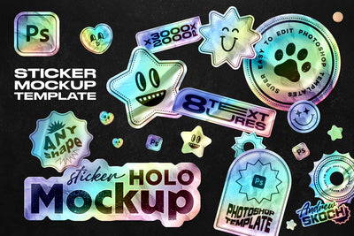 The Sticker Mockups Bundle