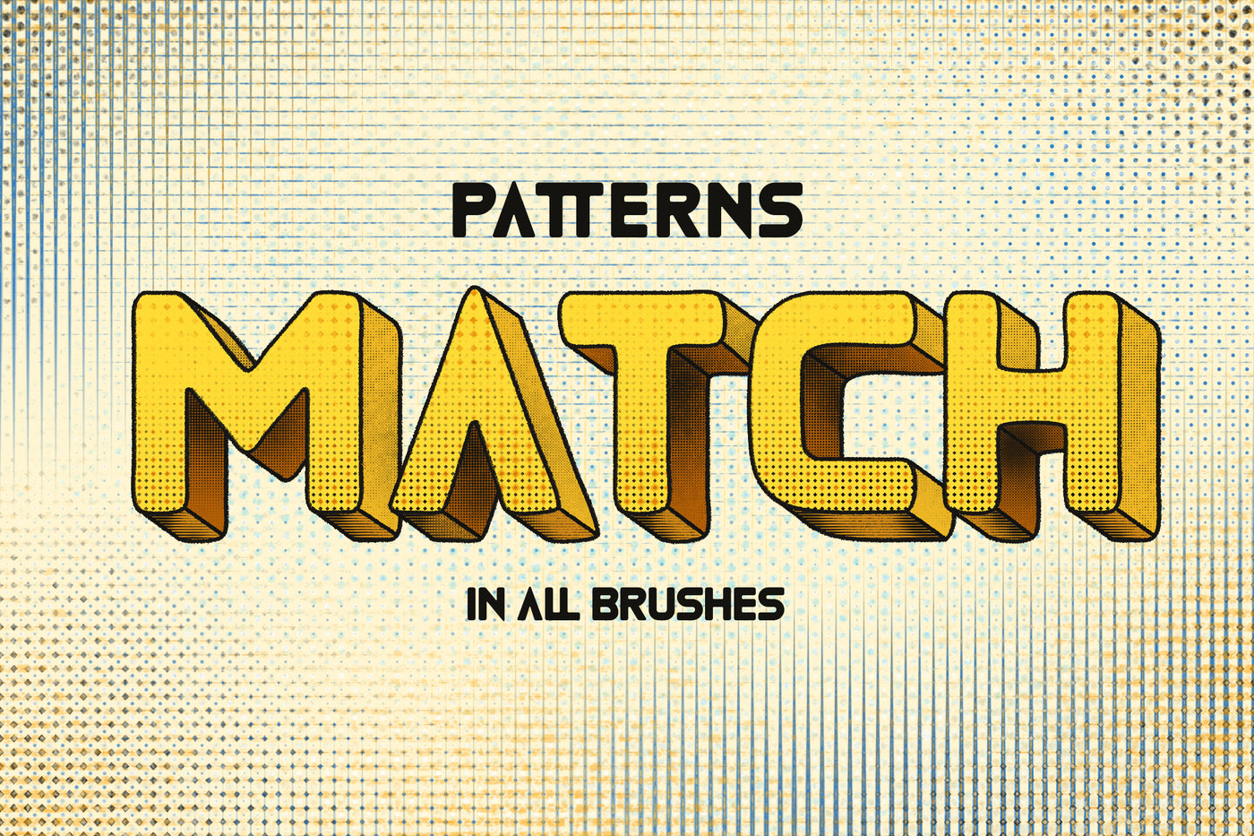 48 Halftone Photoshop Brushes Bundle