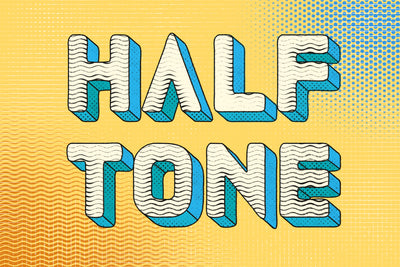 48 Halftone Photoshop Brushes Bundle