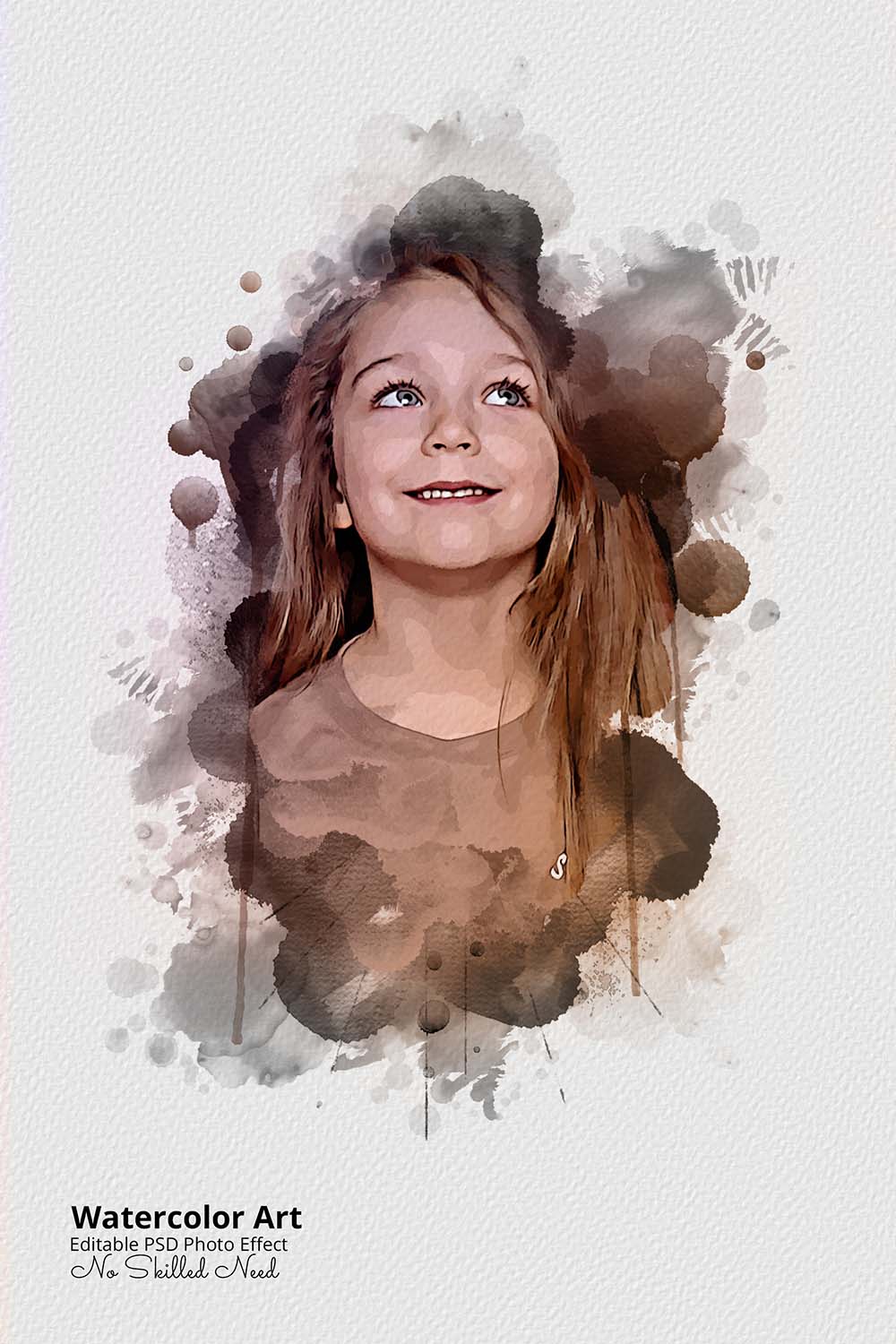 30 Portrait Watercolor Photo Effect Templates - Artixty