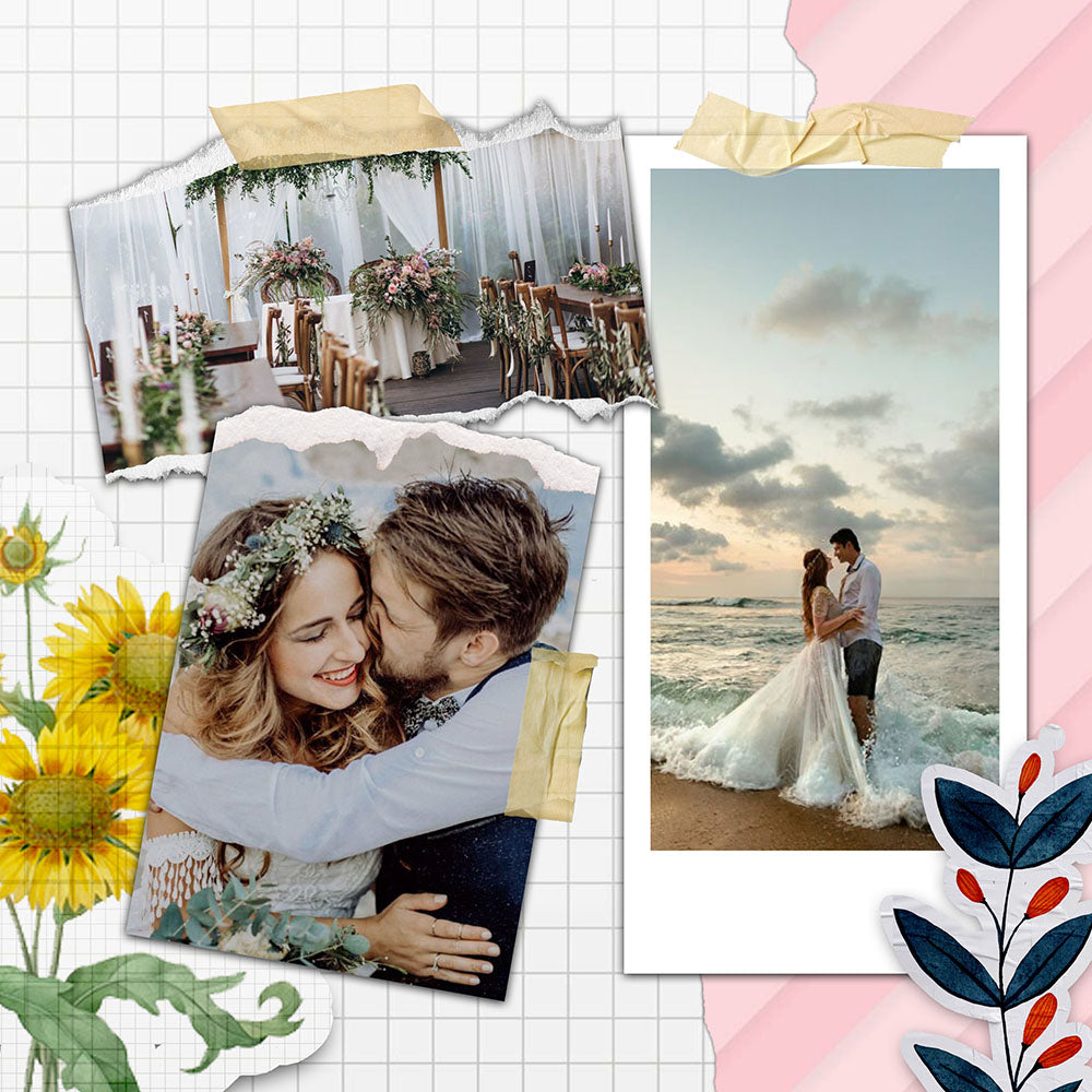 60 Wedding Edition Polaroid Photo Template Bundle - Artixty