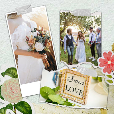 60 Wedding Edition Polaroid Photo Template Bundle - Artixty