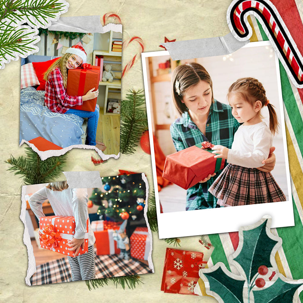 60 Christmas Polaroid Photo Template Bundle - Artixty