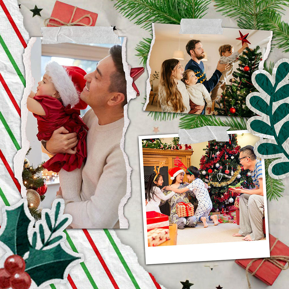 60 Christmas Polaroid Photo Template Bundle - Artixty