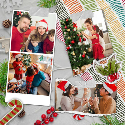 60 Christmas Polaroid Photo Template Bundle - Artixty