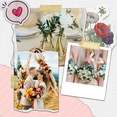 60 Wedding Edition Polaroid Photo Template Bundle - Artixty