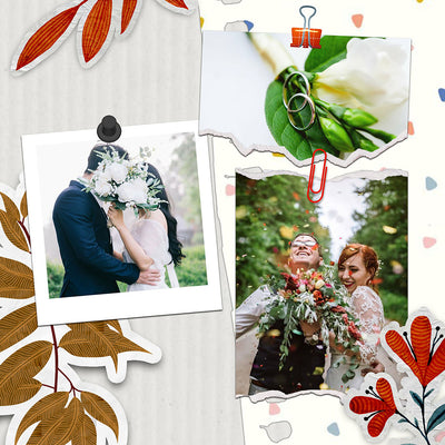 60 Wedding Edition Polaroid Photo Template Bundle - Artixty