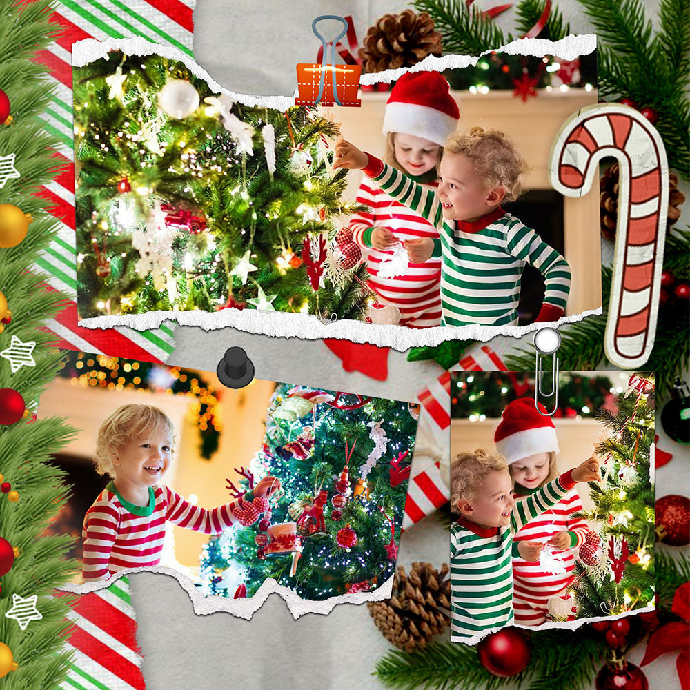 60 Christmas Polaroid Photo Template Bundle - Artixty