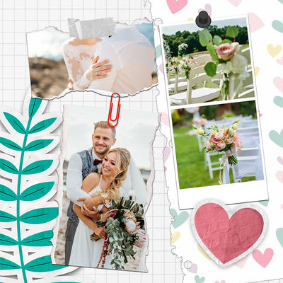 60 Wedding Edition Polaroid Photo Template Bundle - Artixty