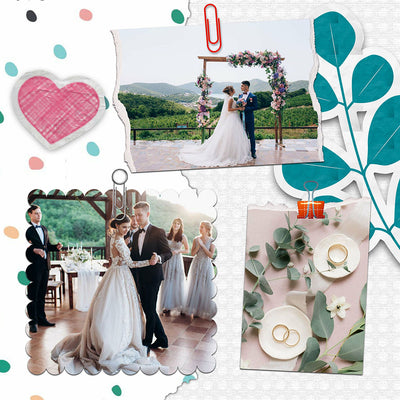 60 Wedding Edition Polaroid Photo Template Bundle - Artixty