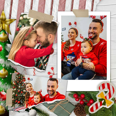 60 Christmas Polaroid Photo Template Bundle - Artixty