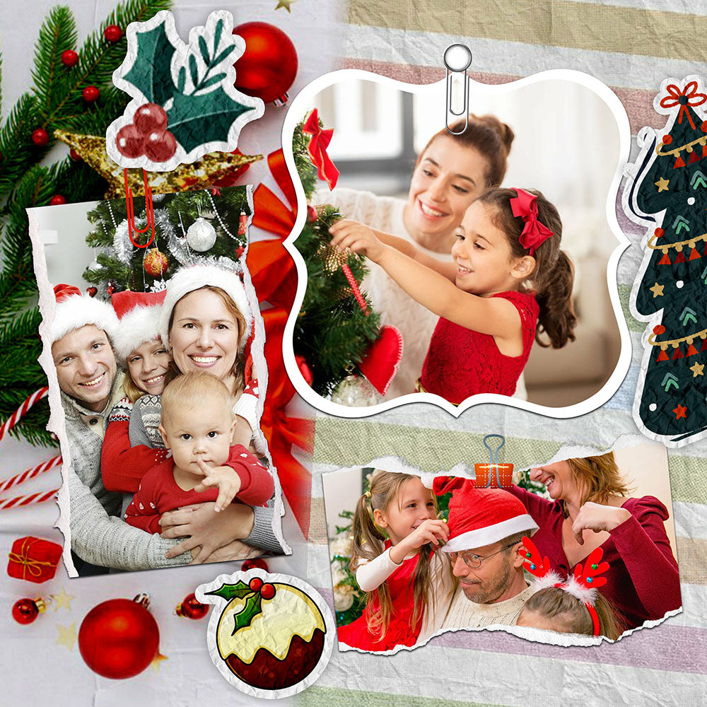 60 Christmas Polaroid Photo Template Bundle - Artixty