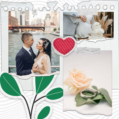 60 Wedding Edition Polaroid Photo Template Bundle - Artixty