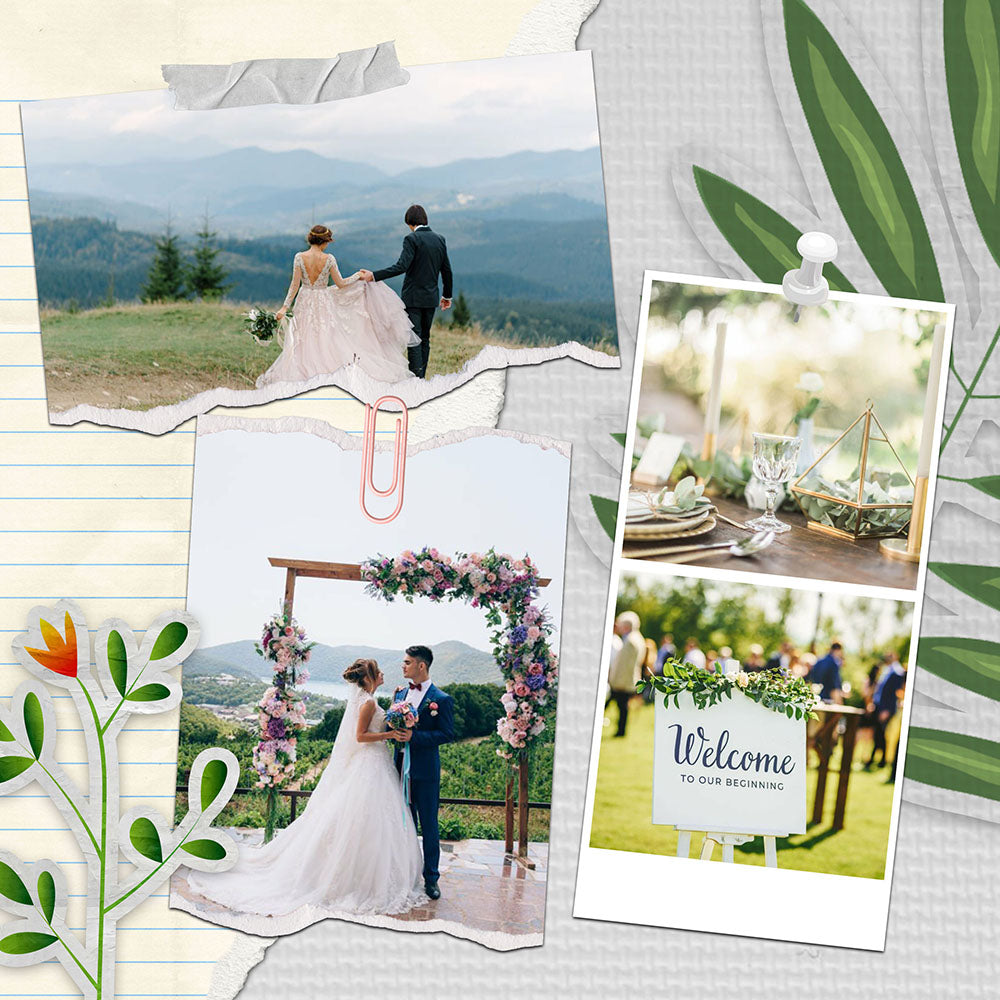 60 Wedding Edition Polaroid Photo Template Bundle - Artixty