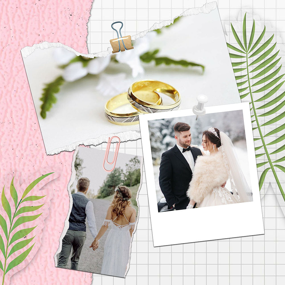 60 Wedding Edition Polaroid Photo Template Bundle - Artixty