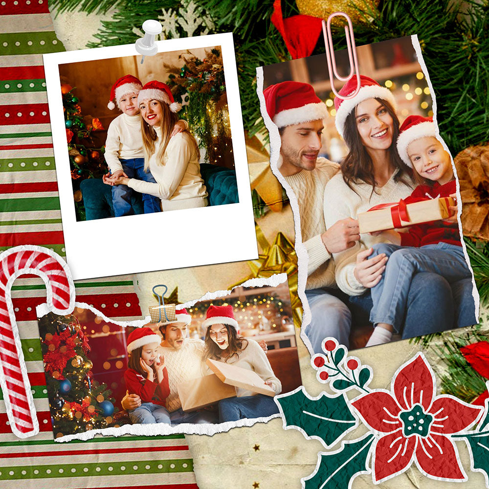 60 Christmas Polaroid Photo Template Bundle - Artixty