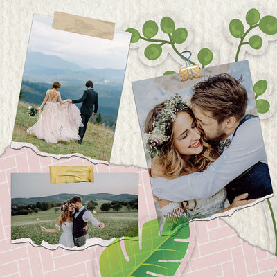 60 Wedding Edition Polaroid Photo Template Bundle - Artixty